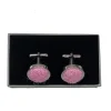 Harris Tweed Cufflinks - Pale Pink
