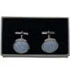 Harris Tweed Cufflinks - Pale Blue