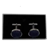 Harris Tweed Cufflinks - Navy