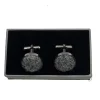 Harris Tweed Cufflinks - Dark Grey
