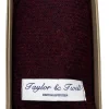 Harris Tweed Pocket Square - Wine