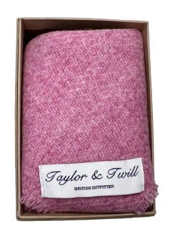Harris Tweed Pocket Square - Pale Pink