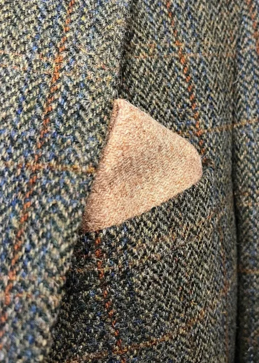 Harris Tweed Pocket Square - Oatmeal