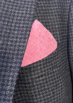 Harris Tweed Pocket Square - Pale Pink