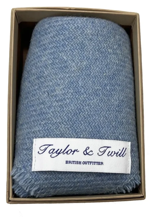 Harris Tweed Pocket Square - Pale Blue