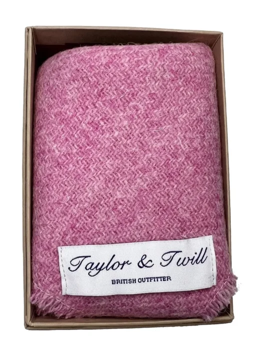 Harris Tweed Pocket Square - Pale Pink