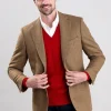 Heatherslaw Tweed Jacket - Earth Brown with Red and Gold Overcheck