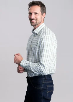 Hebden Classic Shirt - Green and Blue