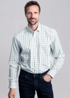 Hebden Classic Shirt - Green and Blue