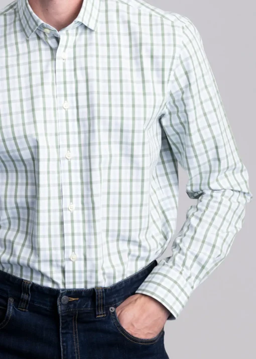 Hebden Classic Shirt - Green and Blue