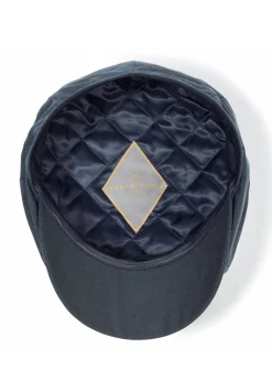 Hengrave Wax Baker Boy Cap - Navy