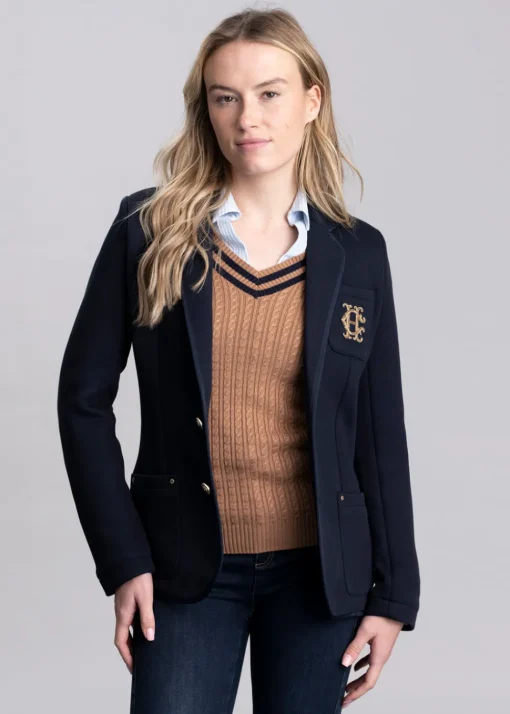 Henley Blazer - Navy Navy