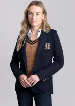 Henley Blazer - Navy Navy