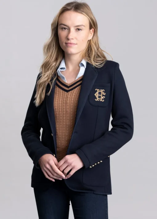 Henley Blazer - Navy Navy