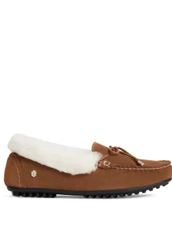 Henley Shearling Lined Slippers - Tan