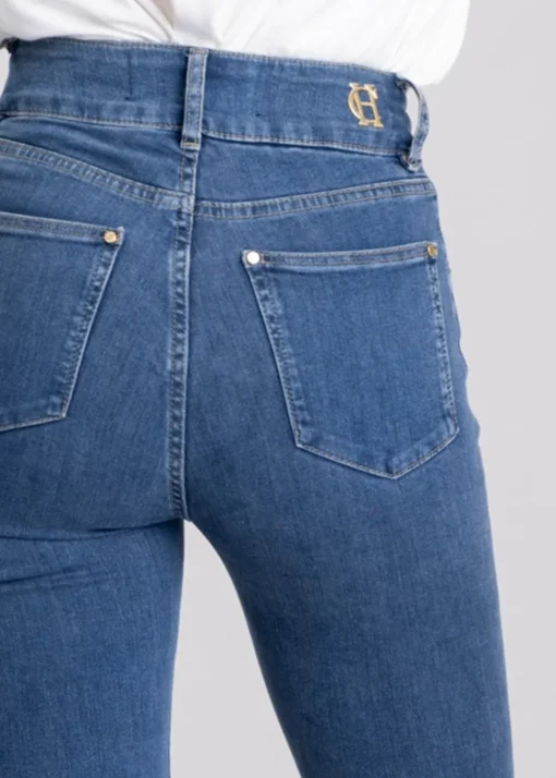 High Rise Flared Jeans - Denim