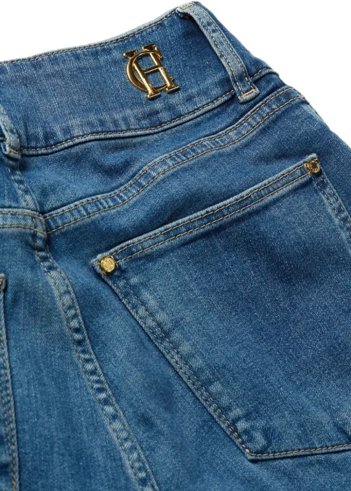 High Rise Flared Jeans - Denim