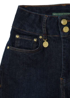 High Rise Flared Jeans - Deep Indigo