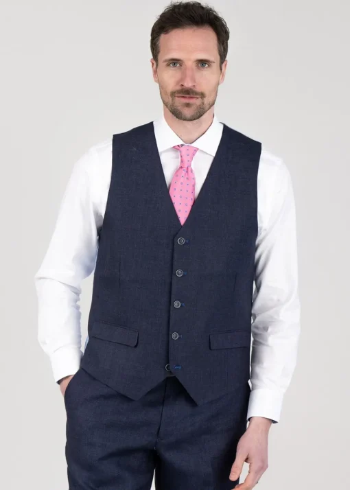 Hugo Waistcoat - Azure
