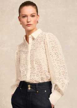Iona Lace Shirt - Ivory
