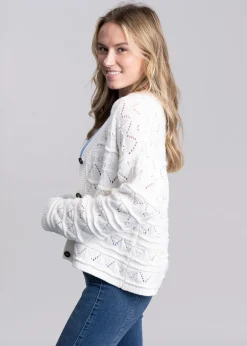 Isla Knitted Cardigan - Cloud