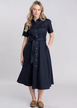 Ivy Midi Dress - Dark Navy