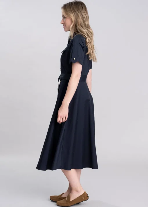 Ivy Midi Dress - Dark Navy