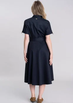 Ivy Midi Dress - Dark Navy