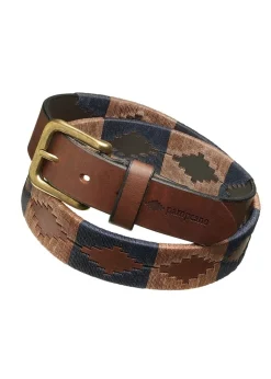 Jefe 1.5" Polo Belt - Navy and Brown