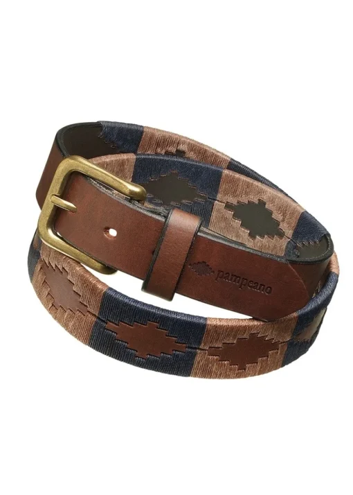 Jefe 1.5" Polo Belt - Navy and Brown