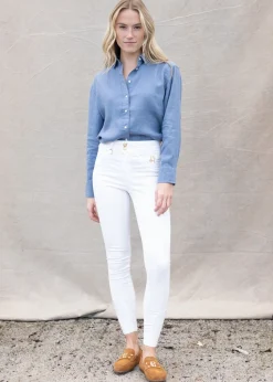 Jodhpur Jeans - White