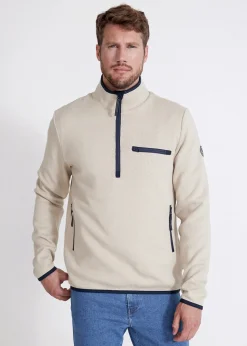 Jonte T-Neck Windproof Sweater - Clay