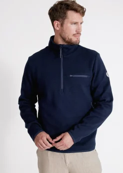 Jonte T-Neck Windproof Sweater - Navy