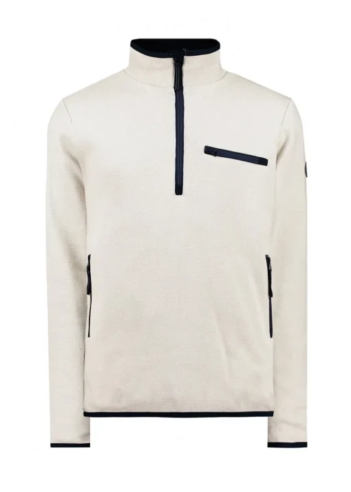 Jonte T-Neck Windproof Sweater - Clay