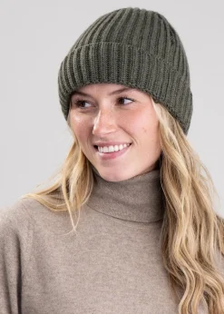 Jude Cashmere Beanie - Loden Mix