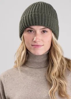 Jude Cashmere Beanie - Loden Mix