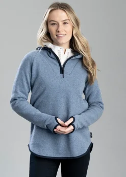 Judit Hood Windproof Sweater - Dove Blue