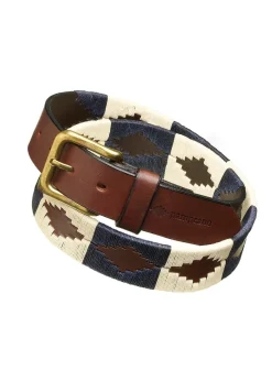 Jugadora 1.5" Polo Belt - Navy and Cream