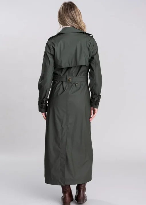 Kendal Waterproof Trench Coat - Full Length - Evergreen