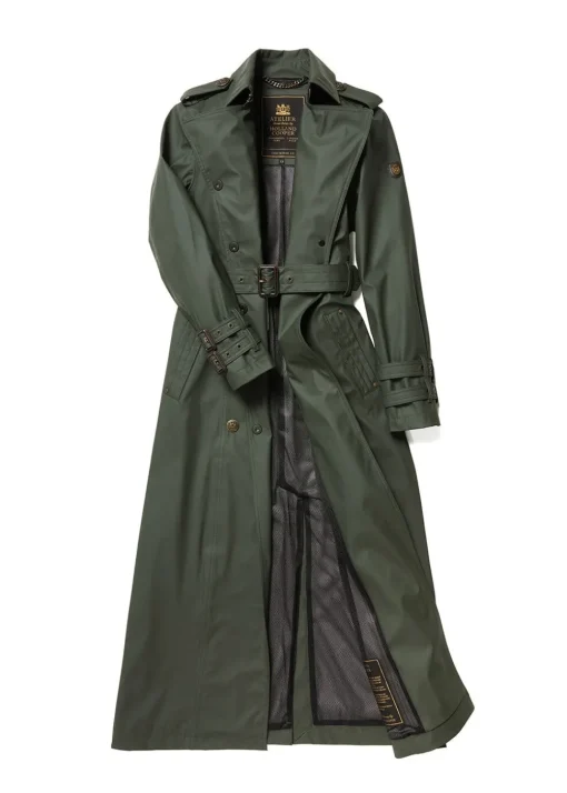 Kendal Waterproof Trench Coat - Full Length - Evergreen