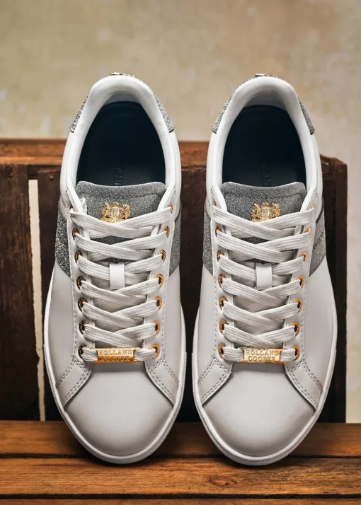 Knightsbridge Court Trainers - Silver Crystal