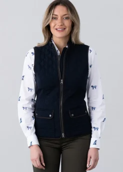 Ladies Quilted Gilet - Midnight