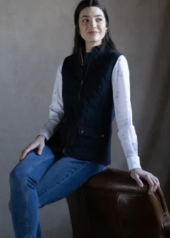 Ladies Quilted Gilet - Midnight