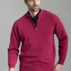 Lambswool 2 Ply Zip Neck - Vegas with Dearne