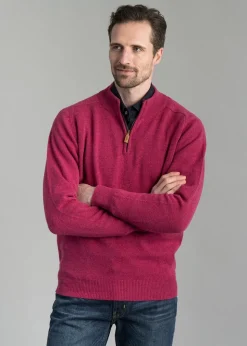 Lambswool 2 Ply Zip Neck - Vegas with Dearne