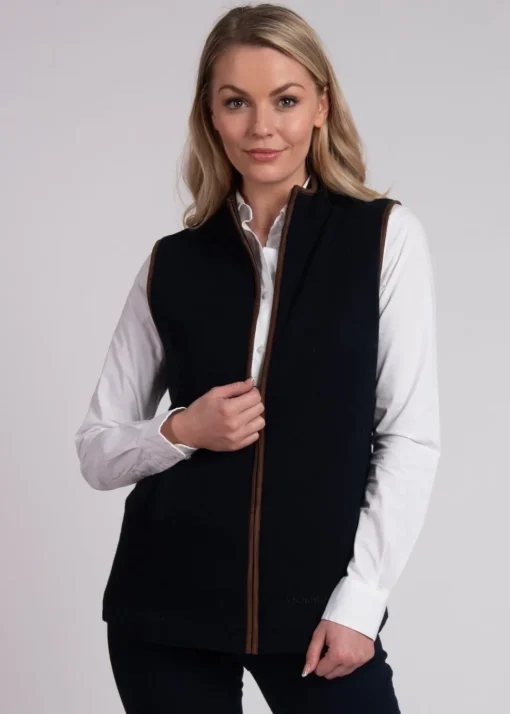 Lambswool Aerobloc Gilet - Navy