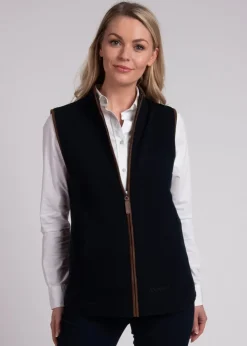 Lambswool Aerobloc Gilet - Navy
