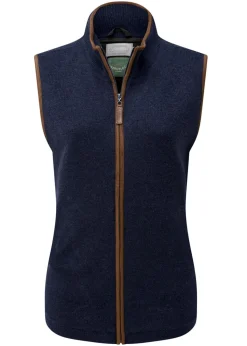 Lambswool Aerobloc Gilet - Navy