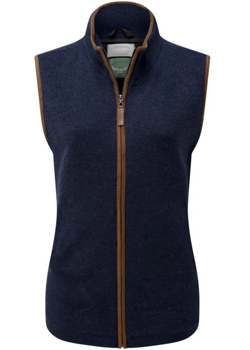 Lambswool Aerobloc Gilet - Navy
