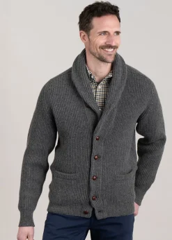 Lambswool Windsor Shawl Jacket - Cliff